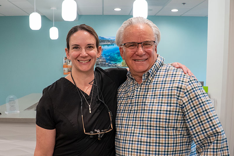 dr with happy patient