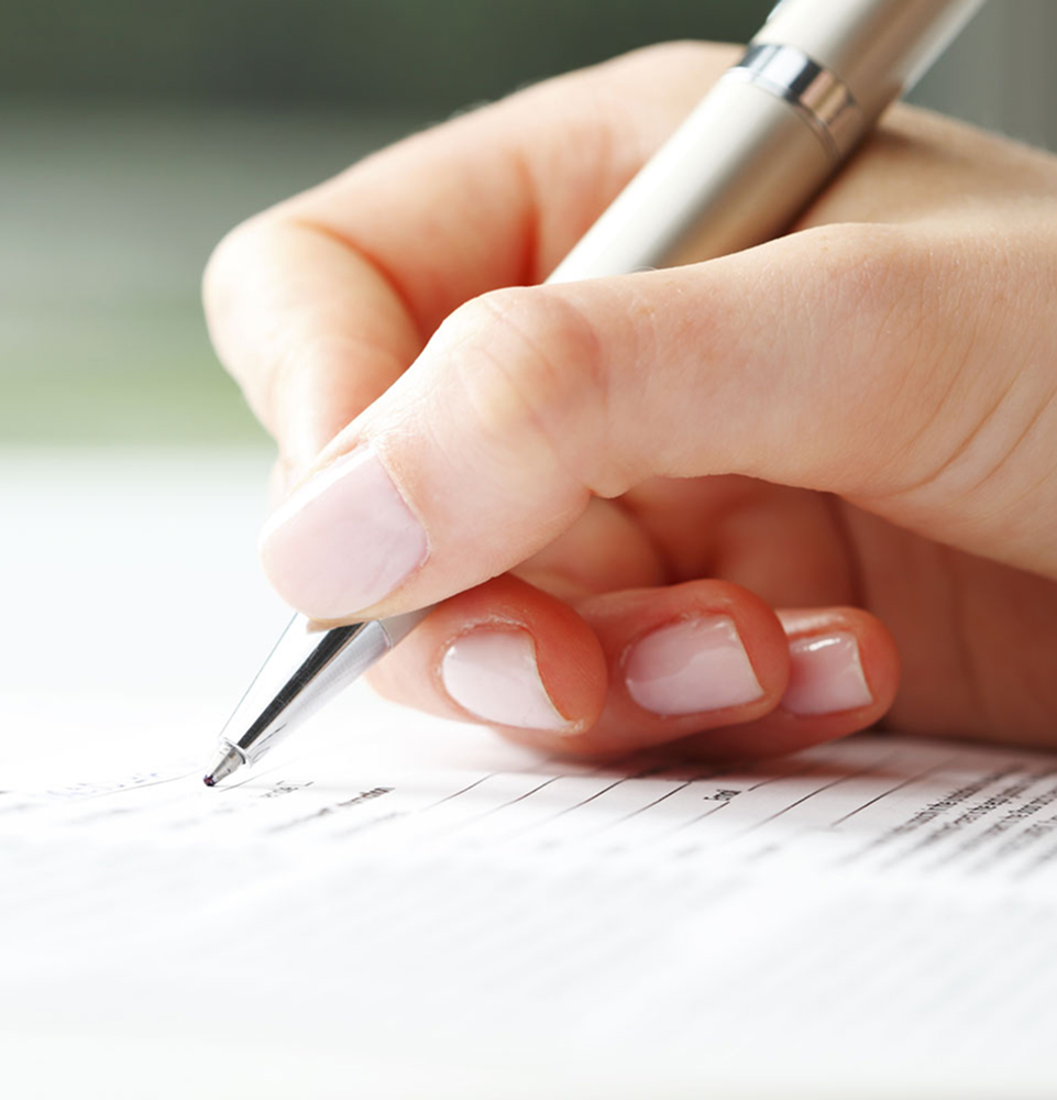 Patient Filling Out Form